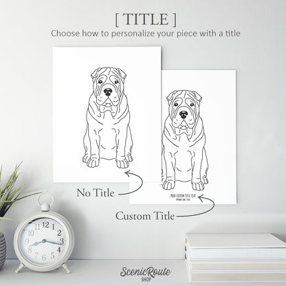 Shar Pei Art Print
