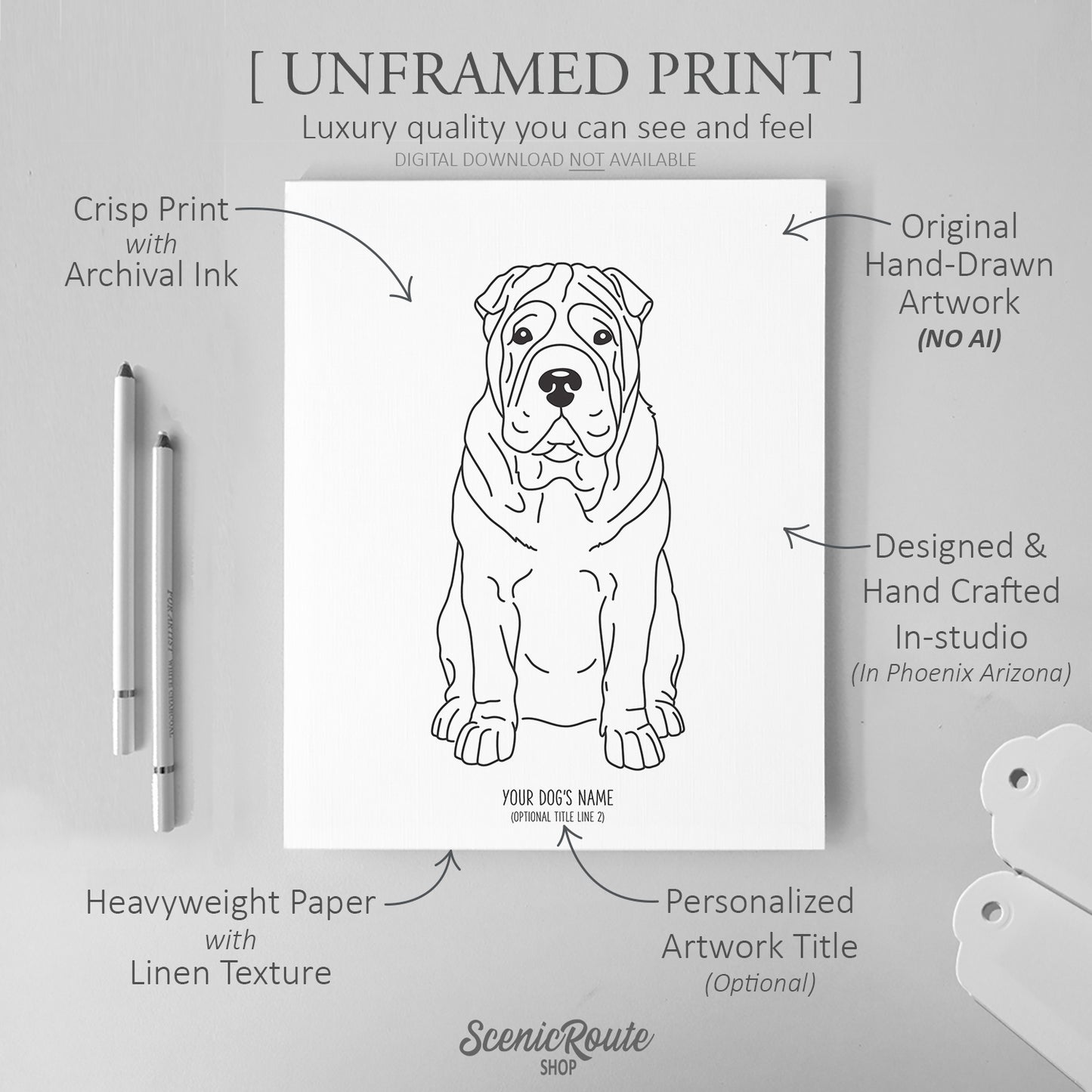 Shar Pei Art Print