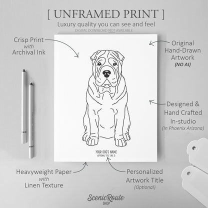 Shar Pei Art Print