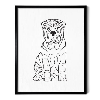 Shar Pei Art Print