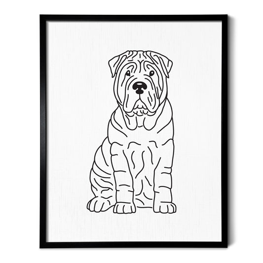 Shar Pei Art Print