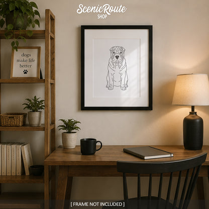 Shar Pei Art Print