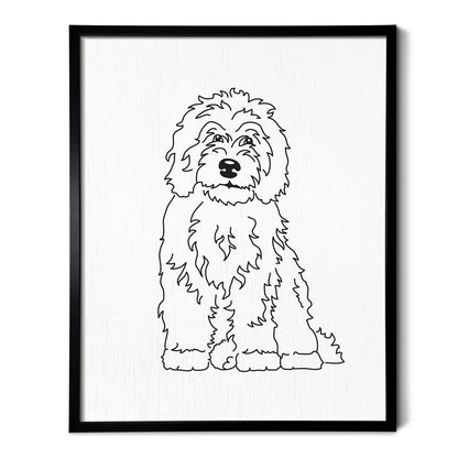Sheepadoodle Art Print