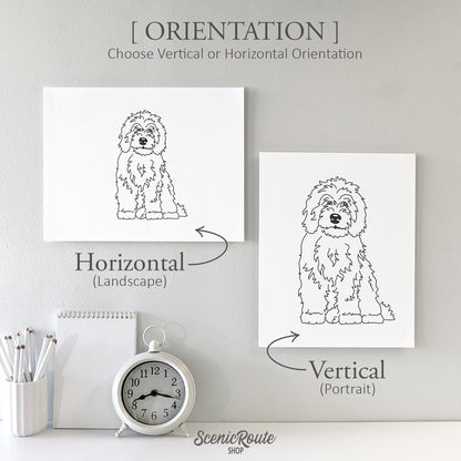 Sheepadoodle Art Print