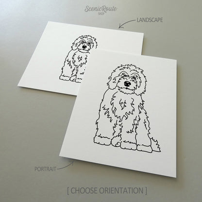 Sheepadoodle Art Print