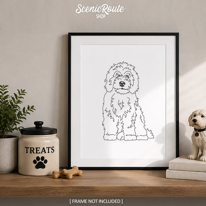 Sheepadoodle Art Print