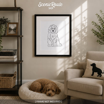 Sheepadoodle Art Print