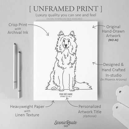 Shetland Sheepdog Art Print
