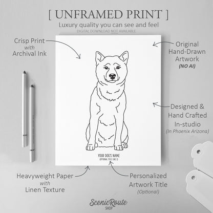 Shiba Inu Art Print