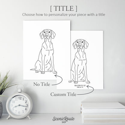 Vizsla Art Print
