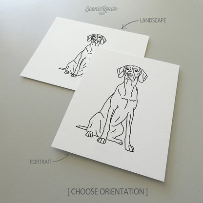 Vizsla Art Print