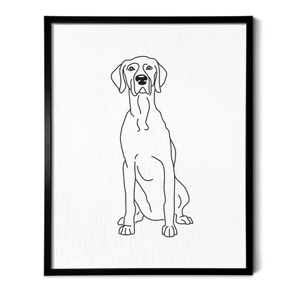 Weimaraner Art Print