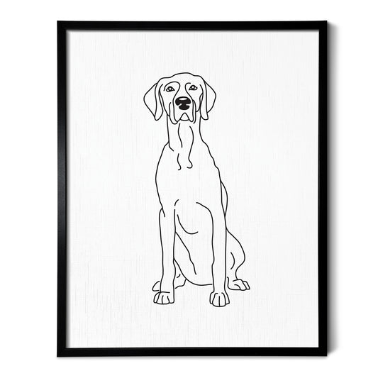 Weimaraner Art Print