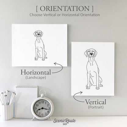 Weimaraner Art Print