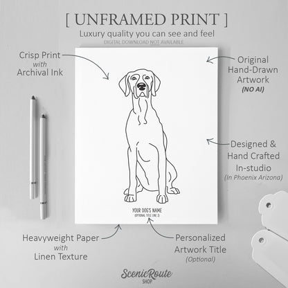 Weimaraner Art Print