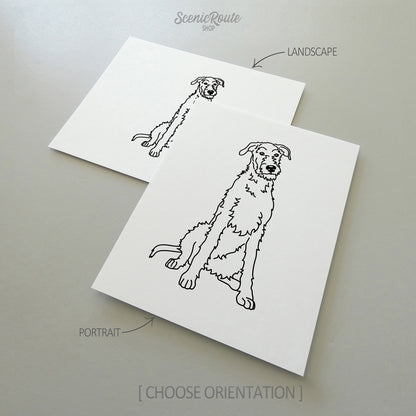 Wolfhound Art Print