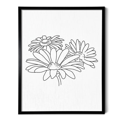 Daisy Flower Art Print