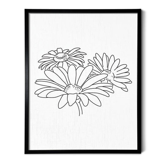 Daisy Flower Art Print