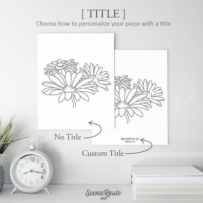 Daisy Flower Art Print