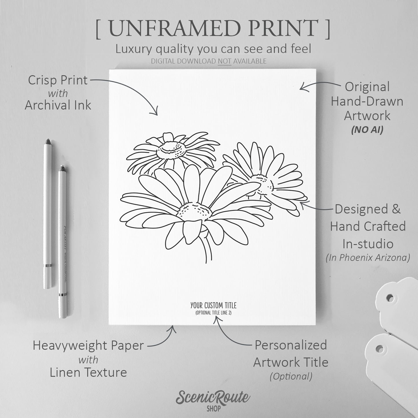Daisy Flower Art Print