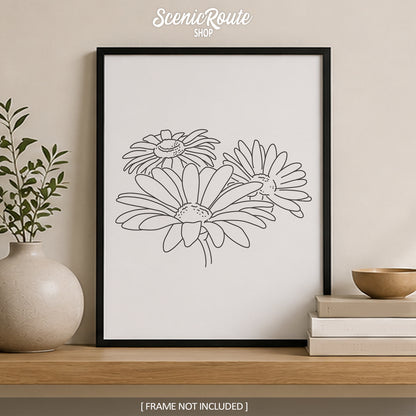 Daisy Flower Art Print