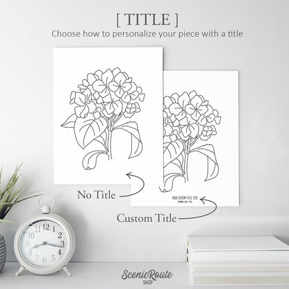 Hydrangea Flower Art Print