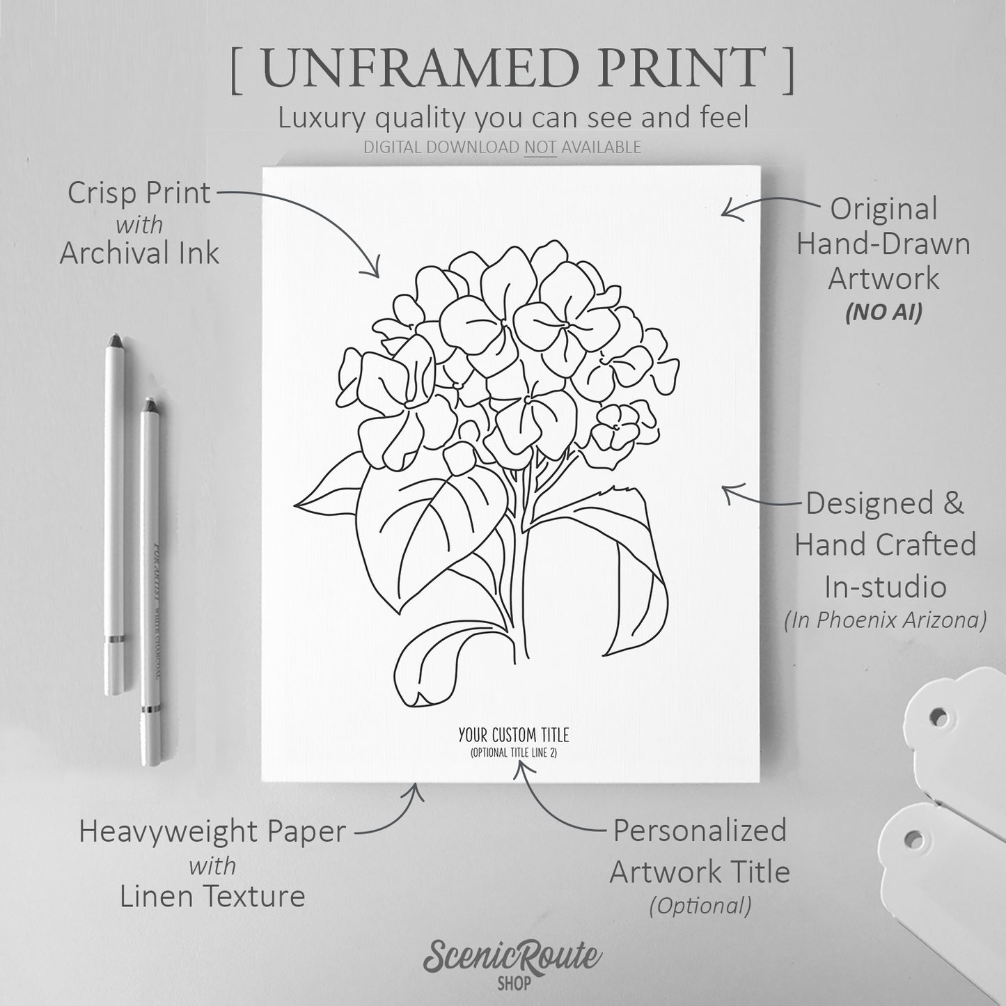 Hydrangea Flower Art Print