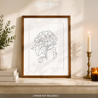 Hydrangea Flower Art Print