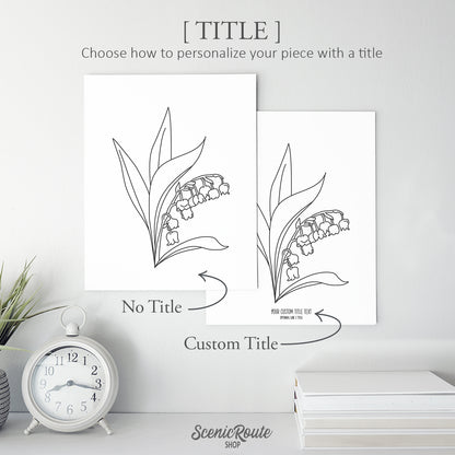 Lily of the Valley Flower Art Print