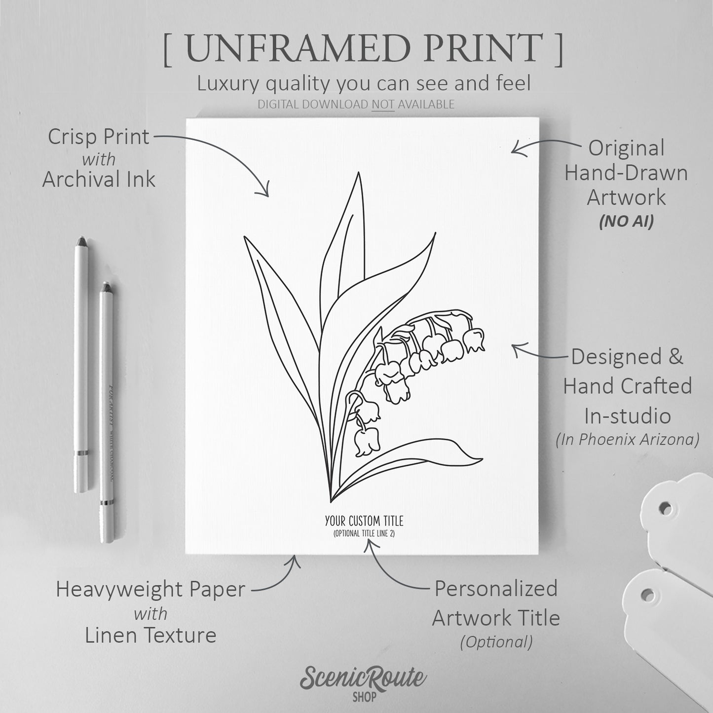 Lily of the Valley Flower Art Print