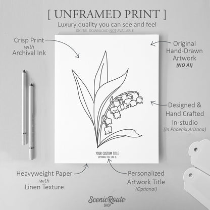 Lily of the Valley Flower Art Print