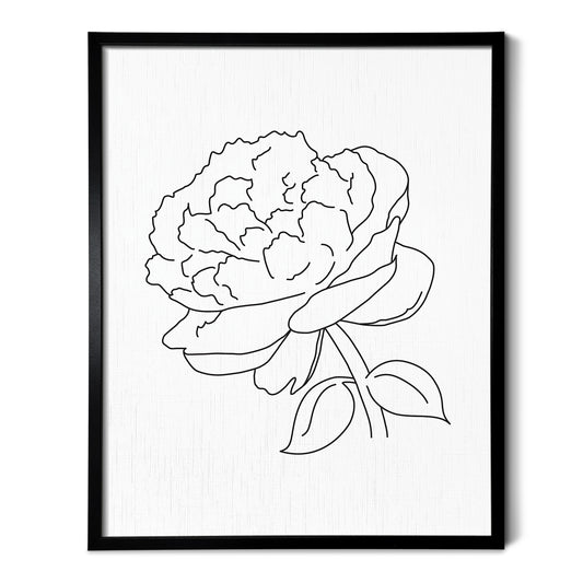 Peony Flower Art Print