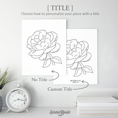 Peony Flower Art Print