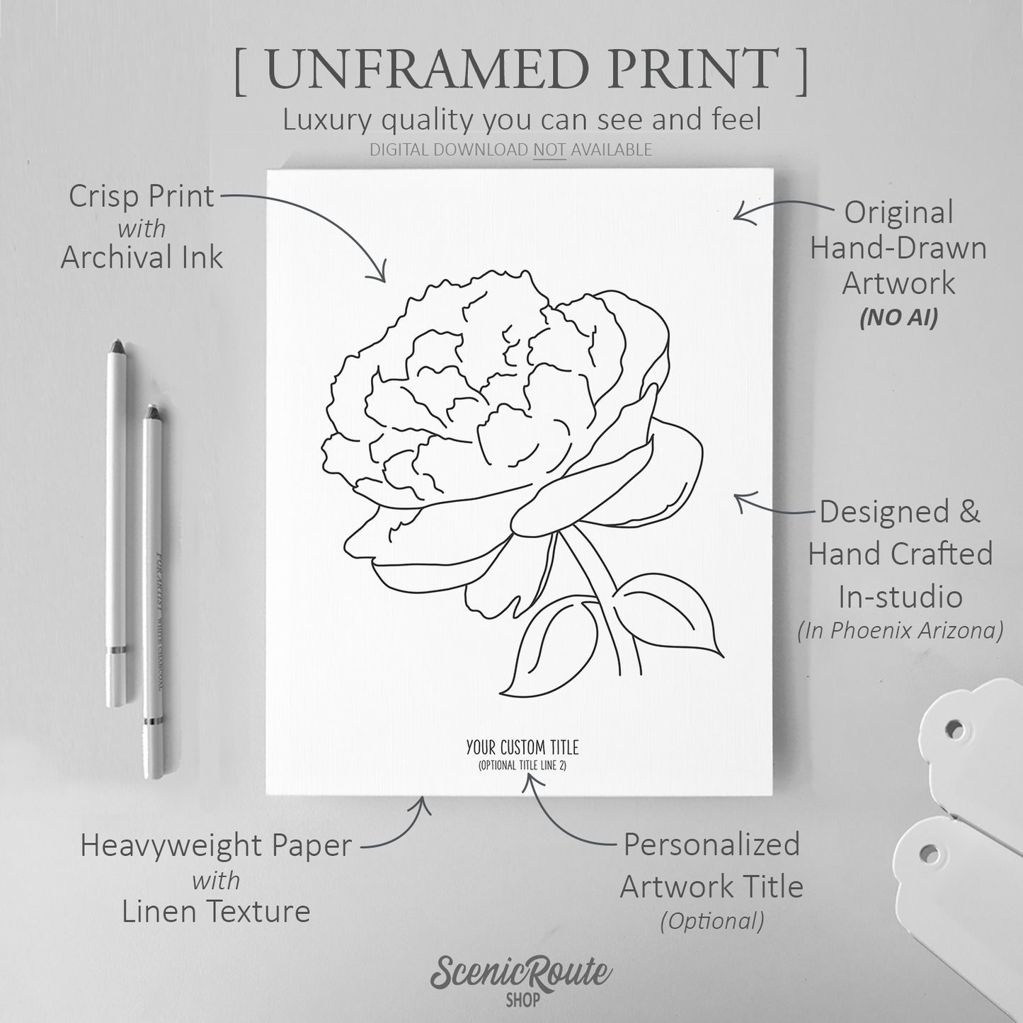 Peony Flower Art Print