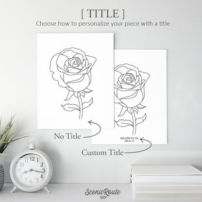 Rose Flower Art Print