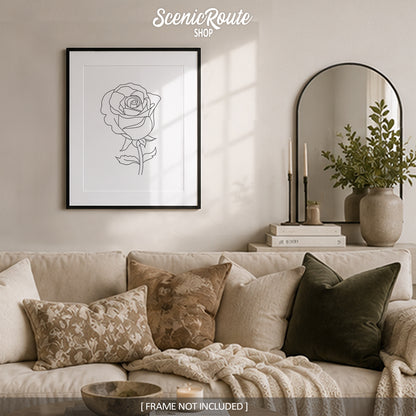 Rose Flower Art Print