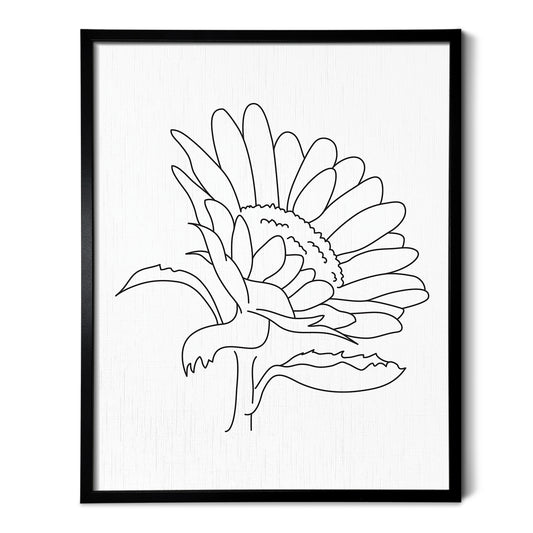 Sunflower Flower Art Print