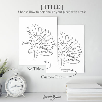 Sunflower Flower Art Print