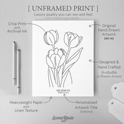 Tulip Flower Art Print