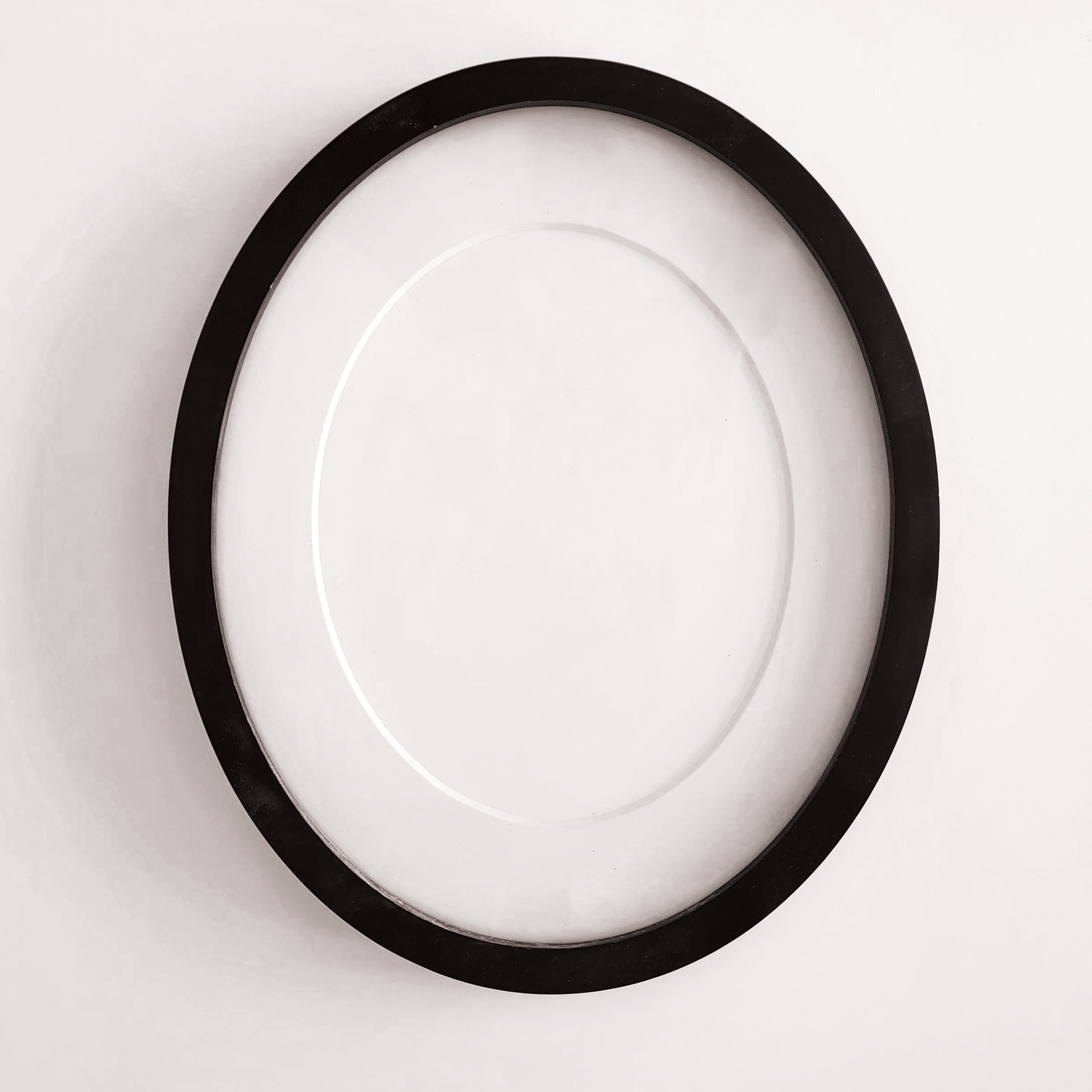 an oval picture frame