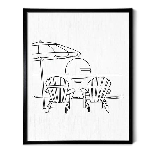 Beach Chair Art Print