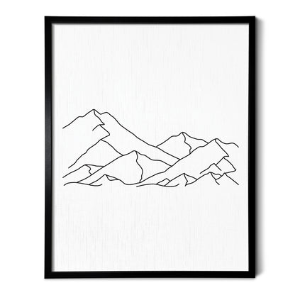 Mountain Range Art Print