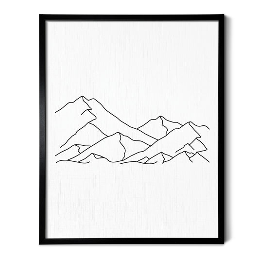 Mountain Range Art Print