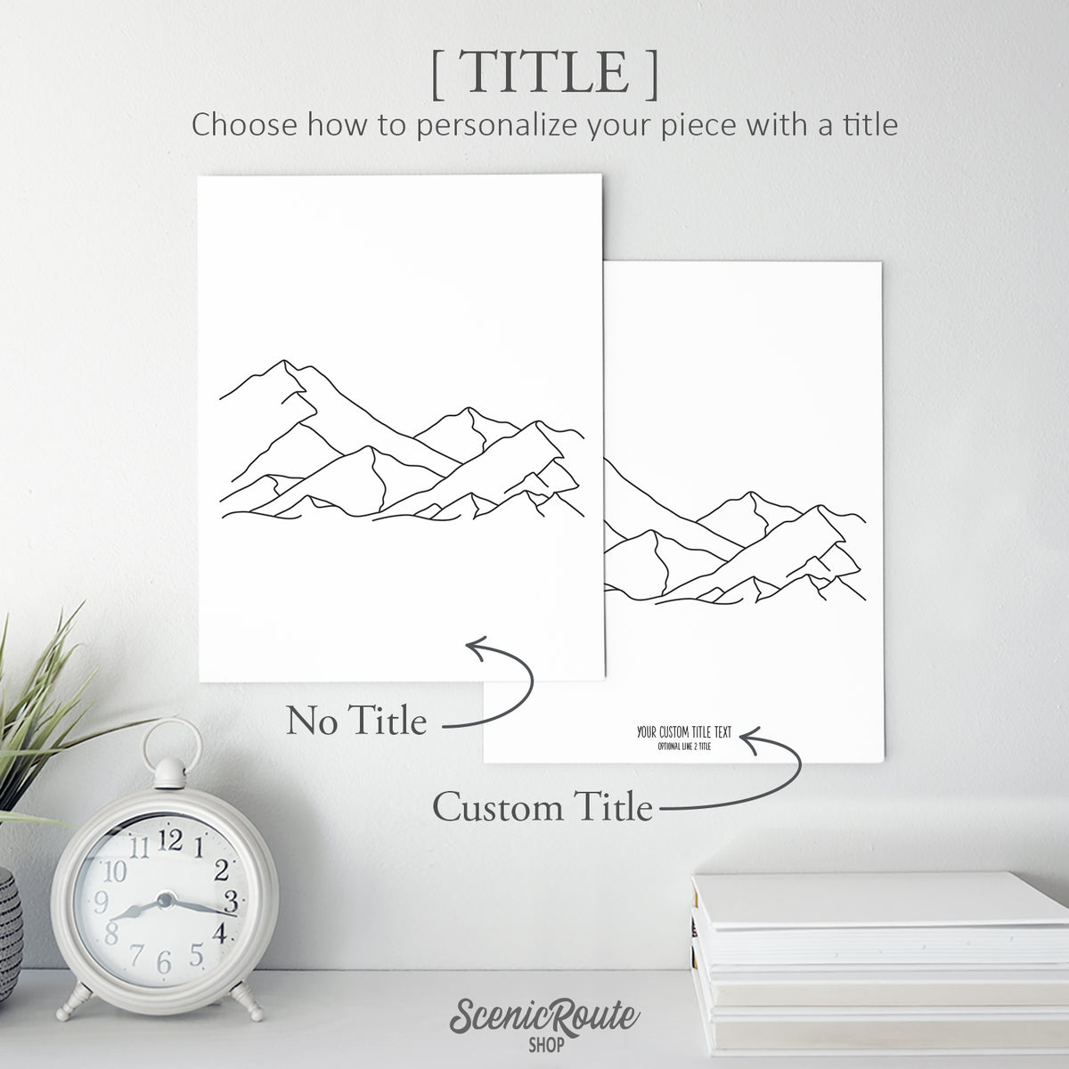 Mountain Range Art Print