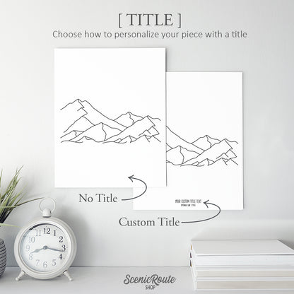 Mountain Range Art Print