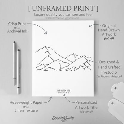 Mountain Range Art Print