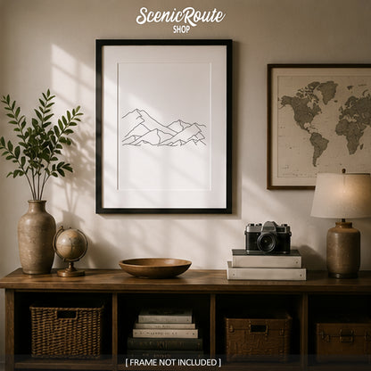 Mountain Range Art Print