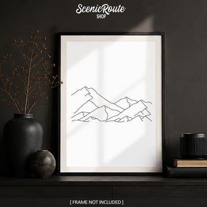 Mountain Range Art Print