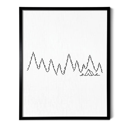 Camping Art Print