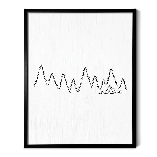 Camping Art Print